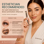 Organic Castor Oil Lash Serum for Eyelash Growth Serum and Eyebrow Growth | Made in USA 100% Pure Hexane Free Cold Pressed Castor Oil Lash Serum & Eyebrow Serum For Fuller Lashes/Brows Dual Applicator