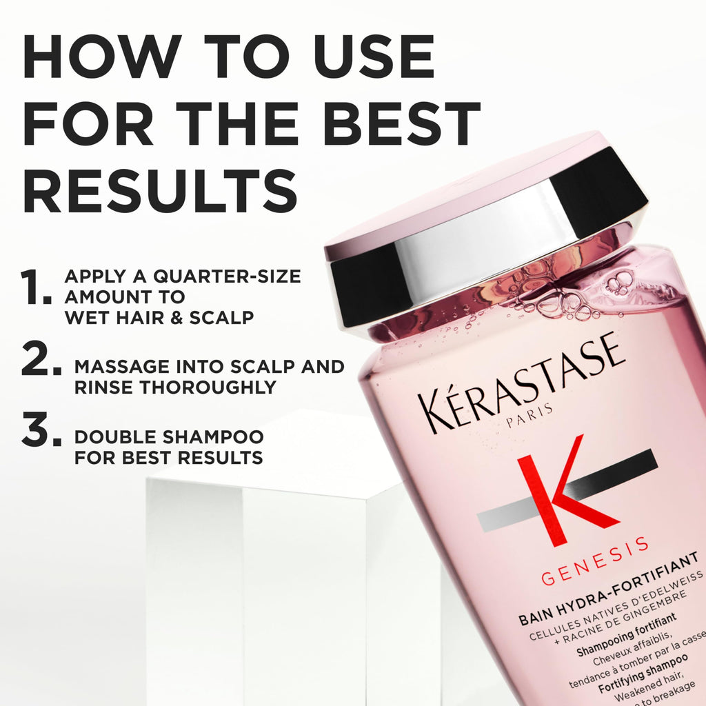 Kerastase Genesis Thermique Blow Dry Primer, Heat Protectant for Weak or Damaged Hair, Anti-Breakage, Detangles and Hydrates, Strengthens & Reduces Frizz, Sulfate Free, 5.1 Fl Oz