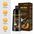 KAISASA Dark Burgundy Hair Dye Shampoo 3 in 1 for Gray Hair, Women & Men | Easy-to-Use Hair Color Shampoo for Full Gray Coverage and Daily Hair Care