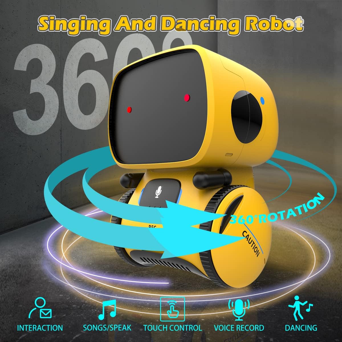 Buy now KaeKid Robots for Kids, Interactive Smart Robotic with Touch Sensor, Voice Control, Speech Recognition, Singing, Dancing, Repeating and Recording, Robot Toy for 3 4 5 6 7 8 Year Old Boys Girls at indiglob india