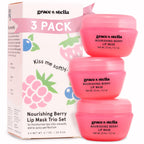 grace & stella Award Winning Lip Butter - Hydrating Lip Balm (3 - Pack) | Nourishing Lip Mask Travel Essentials, Travel Size Toiletries, Birthday Gifts for Women & Teens - Overnight Lip Repair -Vegan
