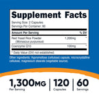 Nutricost Red Yeast Rice with CoQ10 1300mg, 120 Capsules, 60 Servings | GMO-Free, Gluten Free