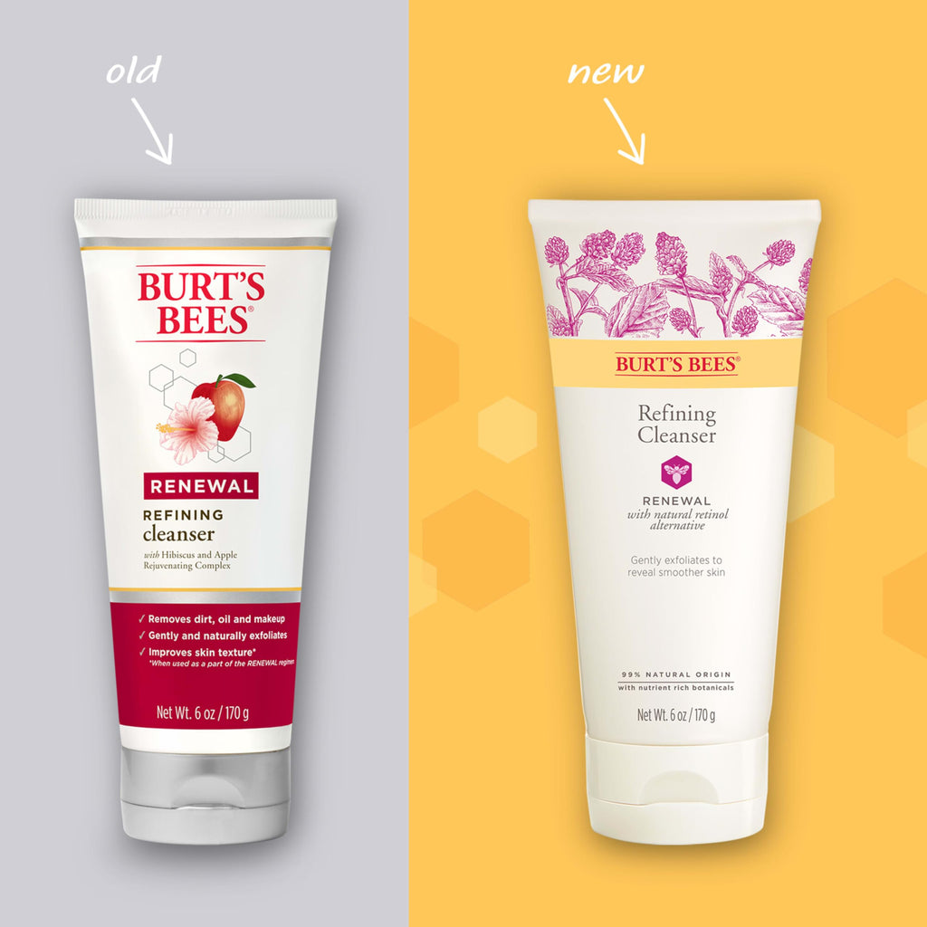 Buy now Burt's Bees Renewal Refining Cleanser with Bakuchiol Natural Retinol Alternative, 6 Oz (Package May Vary) at indiglob india