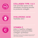 NeoCell Collagen Peptides Soft Chews | 60 Chewables | Beauty Bursts Supplement | with Hyaluronic Acid | Hair, Skin, & Nails | Fruit Punch Flavor