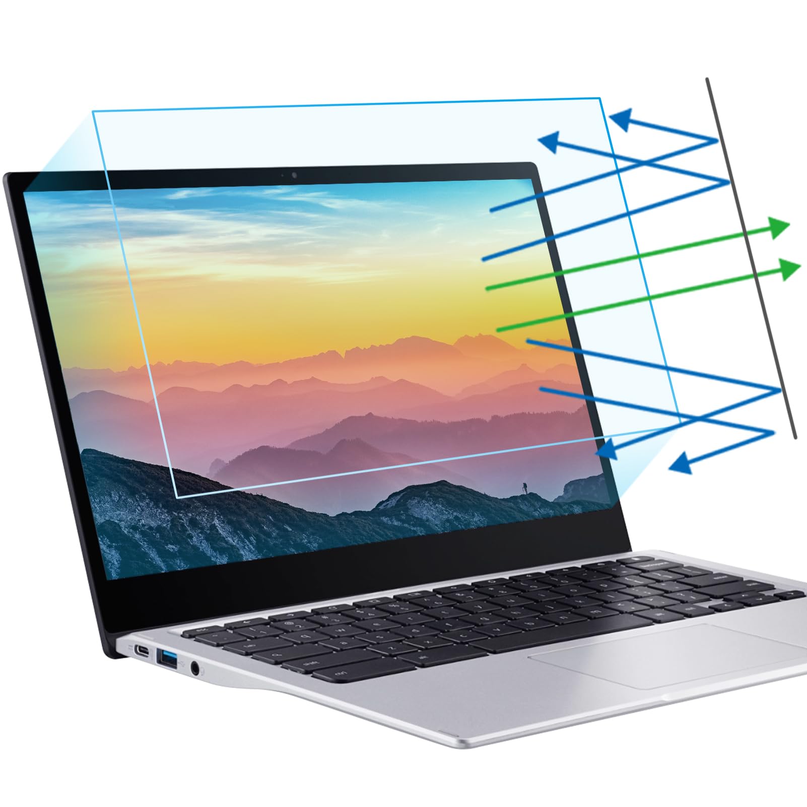 Buy now F FORITO 2-Pack 15.6 Inch Anti Blue Light Laptop Screen Protector, Eye Protection Anti Glare Matte Computer Screen Cover for 15.6" Laptop with 16:9 Aspect Ratio, Reduce Eye Strain and Touch Sensitive 13.3 Inch (Diagonal) - 16:10 Aspect Ratio Transparent at indiglob india