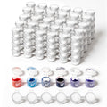 120-Piece Empty Paint Pots, 20 Strips Mini Paint with Lid Acrylic Paints Containers Painting Arts Crafts Supplies for Classrooms Schools Paintings Art Festivals(3 ml/0.1 oz)