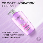L'Oreal Paris Elvive Hyaluron Plump Hydrating Conditioner for Dehydrated, Dry Hair Infused with Hyaluronic Acid Care Complex, Paraben-Free, 26.5 Fl Oz