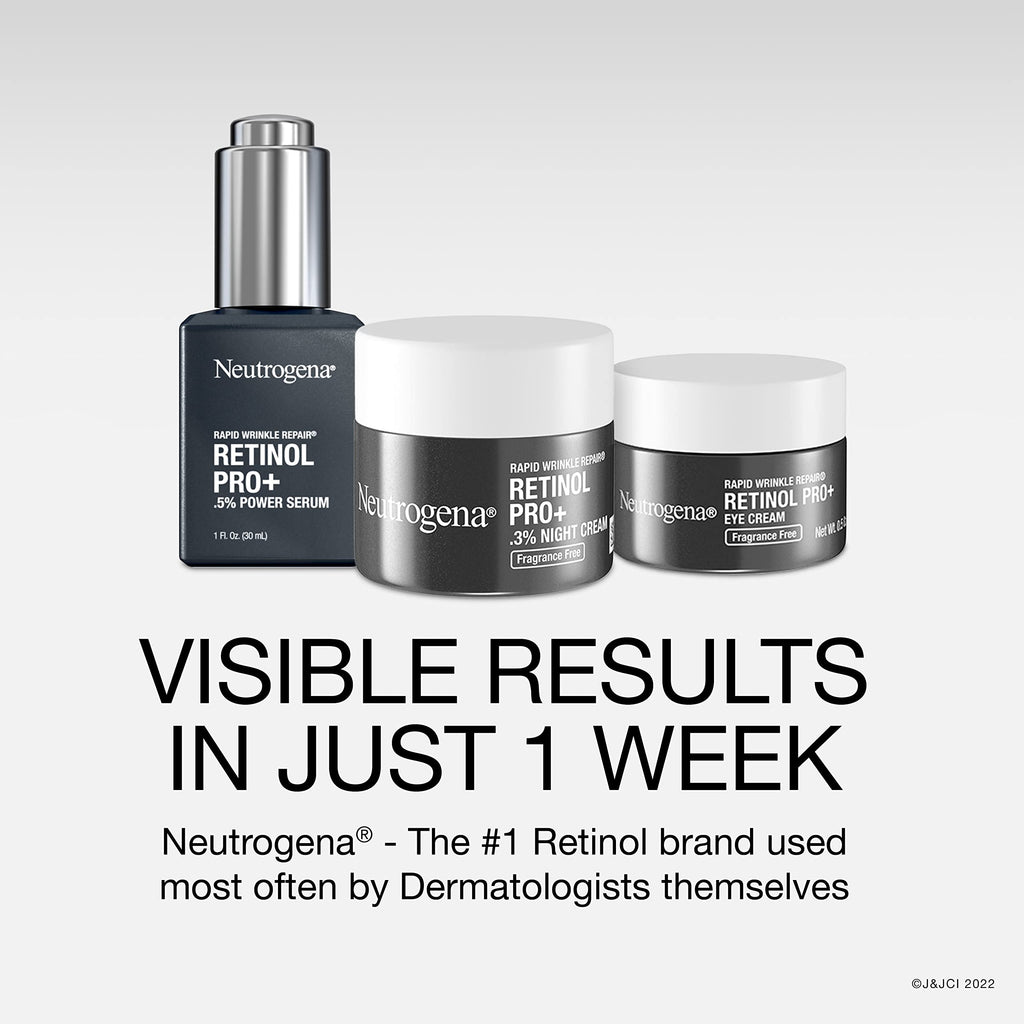 Buy now Neutrogena Rapid Wrinkle Repair Retinol Pro+ Night Cream Face Moisturizer, Anti-Aging Face Cream, 1.7 oz + Trial Size Hydro Boost Facial Cleanser, 0.5 fl. oz at indiglob india