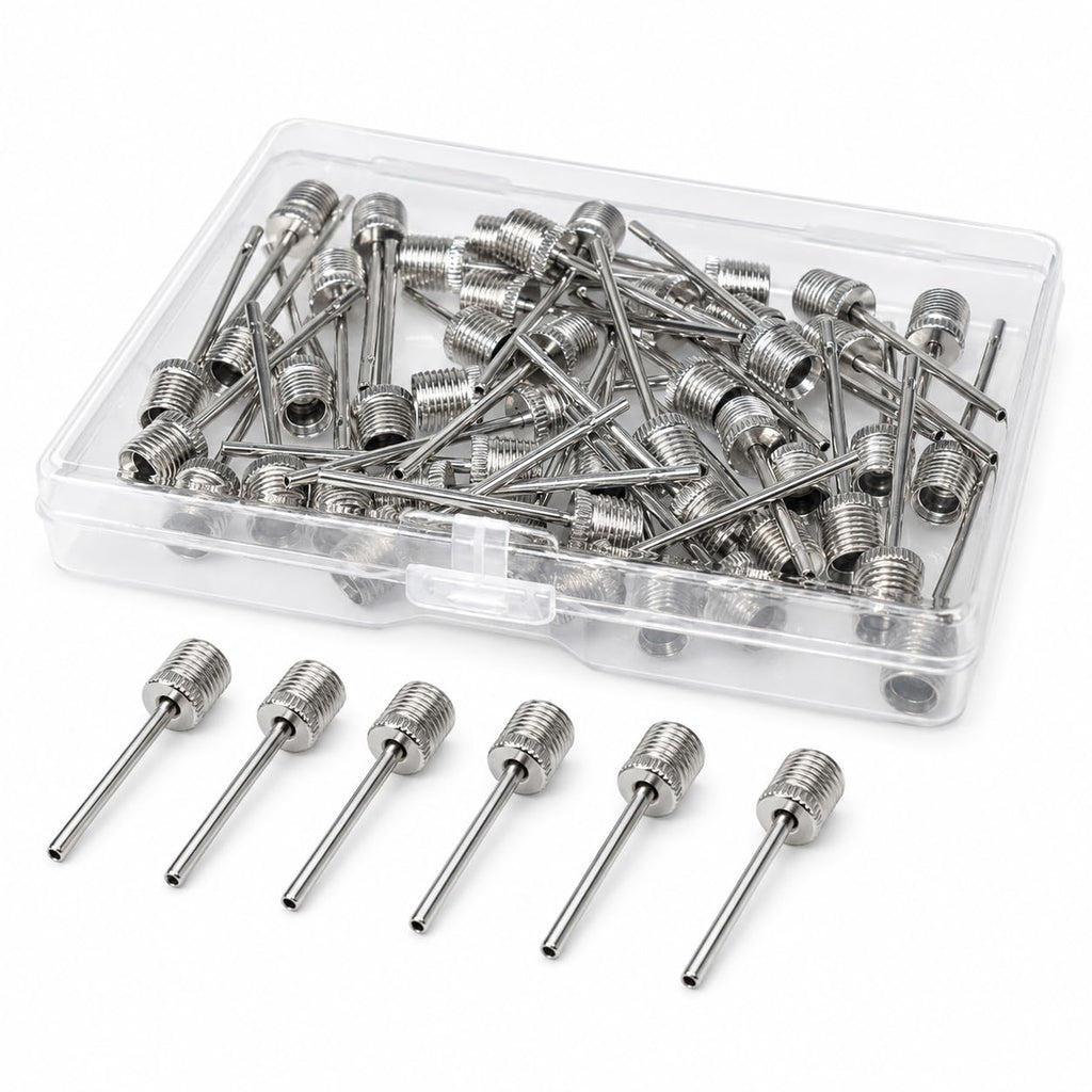 CIZEBO Ball Pump Needles 40pcs, Air Pump Needles for Basketball Inflating, Inflation Sports Pin