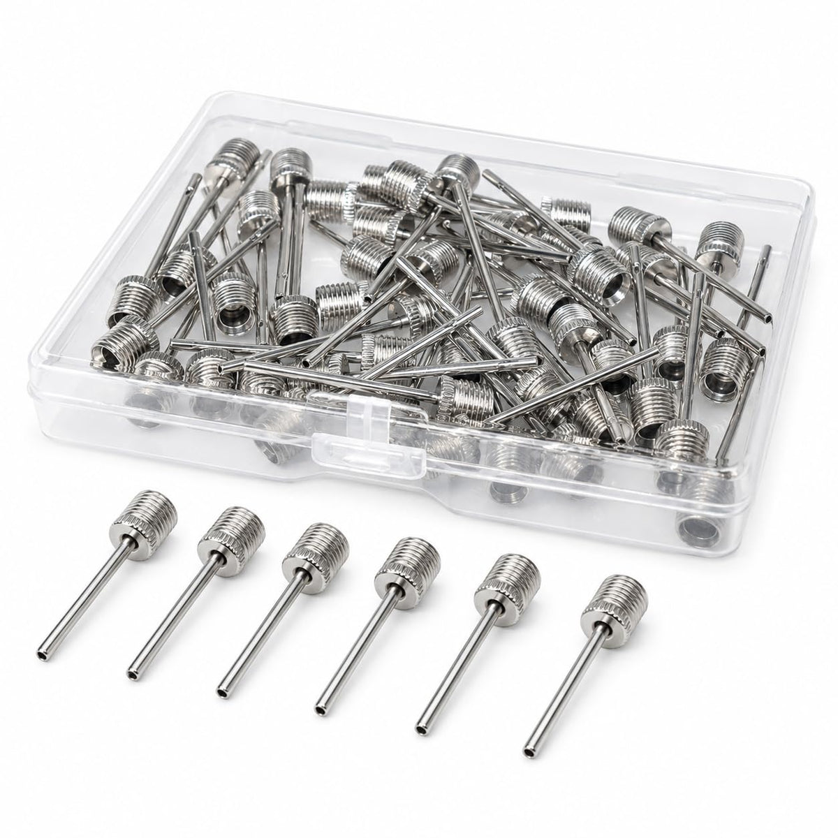 CIZEBO Ball Pump Needles 40pcs, Air Pump Needles for Basketball Inflating, Inflation Sports Pin