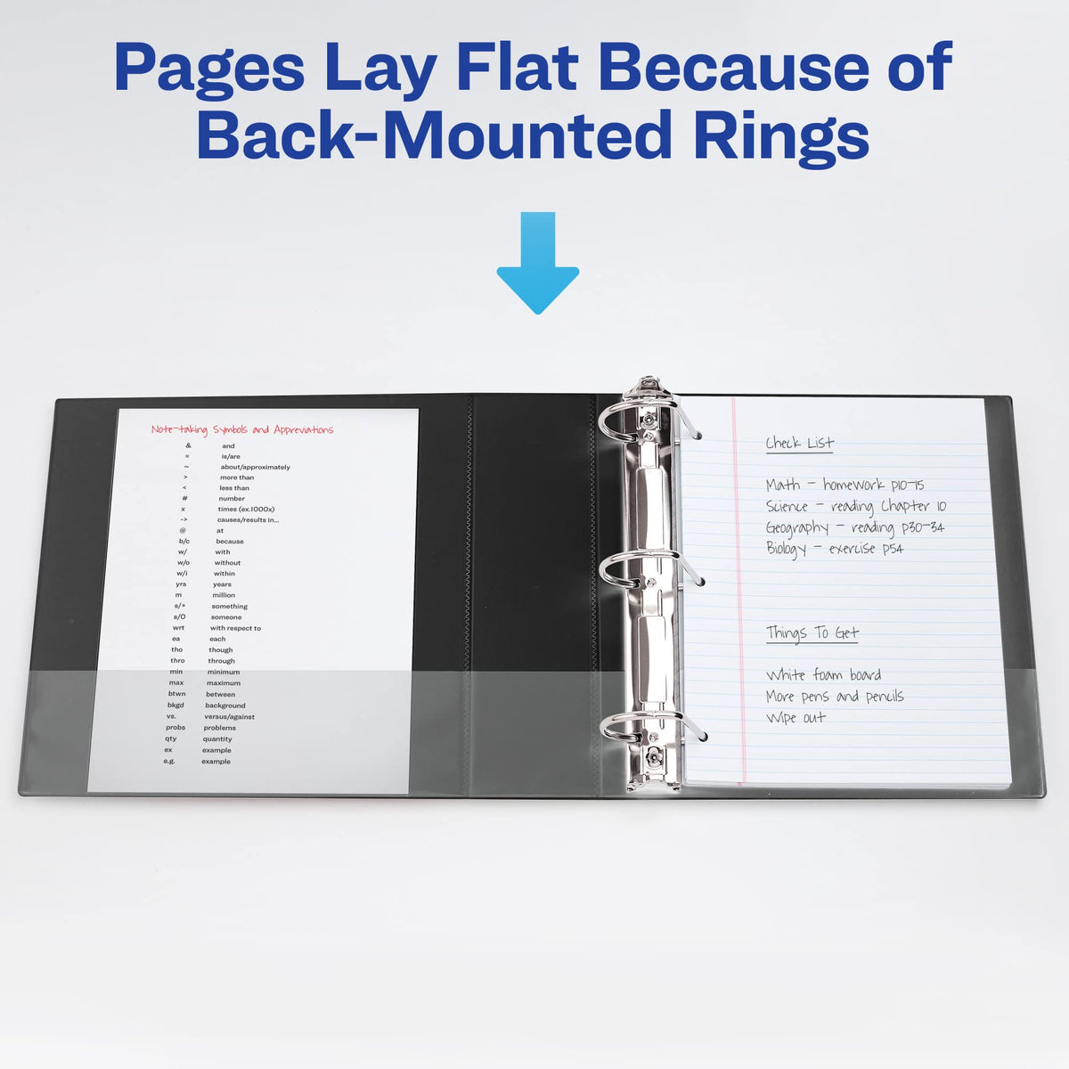 Avery® Heavy-Duty View 3 Ring Binder, 4" Slant Rings, 1 White Binder