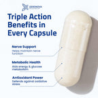 Geronova Research® Bio-Enhanced® R-Lipoic Acid - 600 mg, 120 Capsules