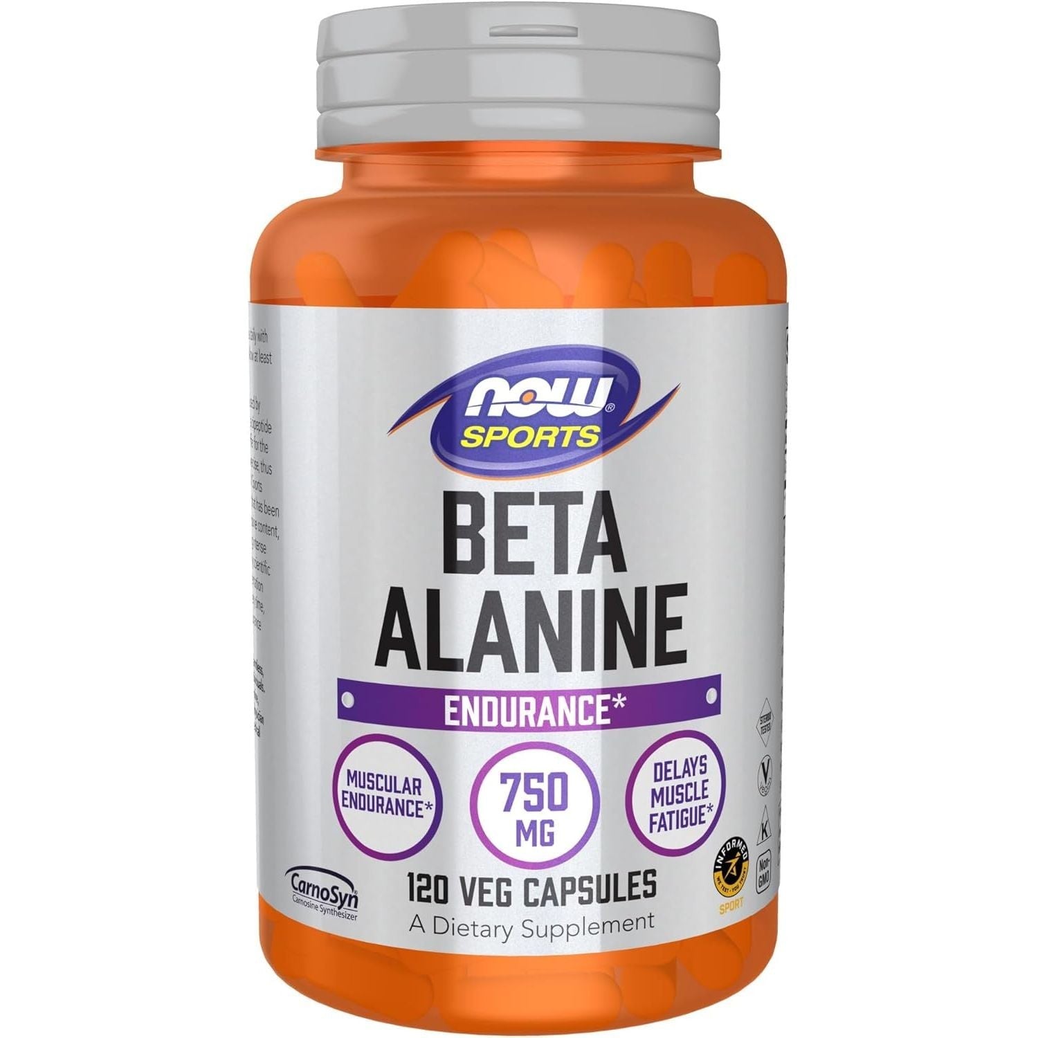 Buy now NOW Foods Sports Nutrition, Beta-Alanine 750 mg, Delays Muscle Fatigue*, Endurance*, 120 Veg Capsules Default at indiglob india
