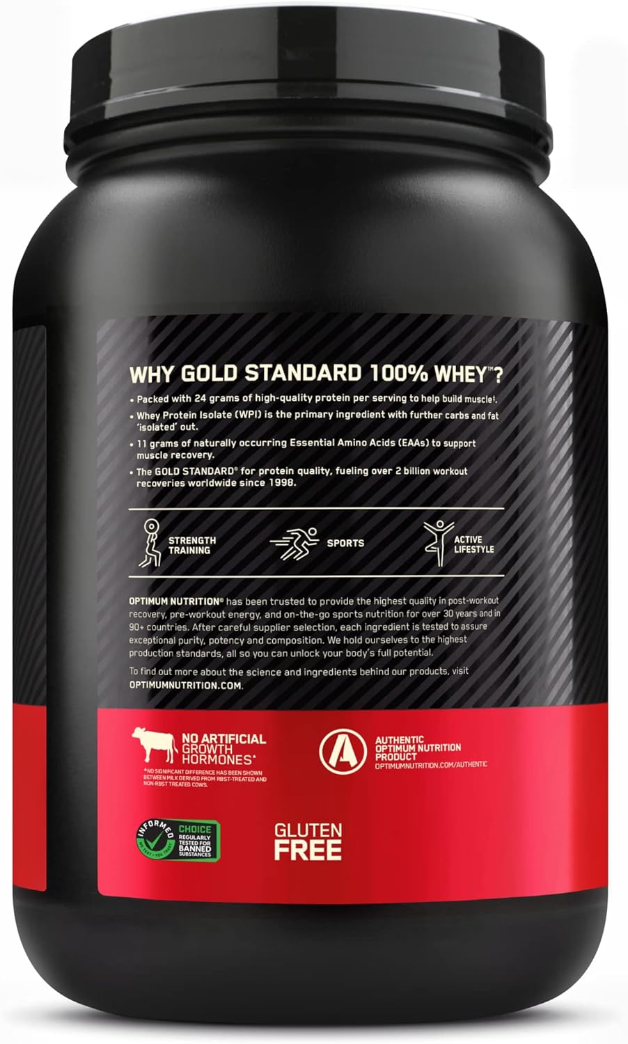Buy now Optimum Nutrition Gold Standard 100% Whey Protein Powder, Banana Cream, 2 Pound (Packaging May Vary) at indiglob india