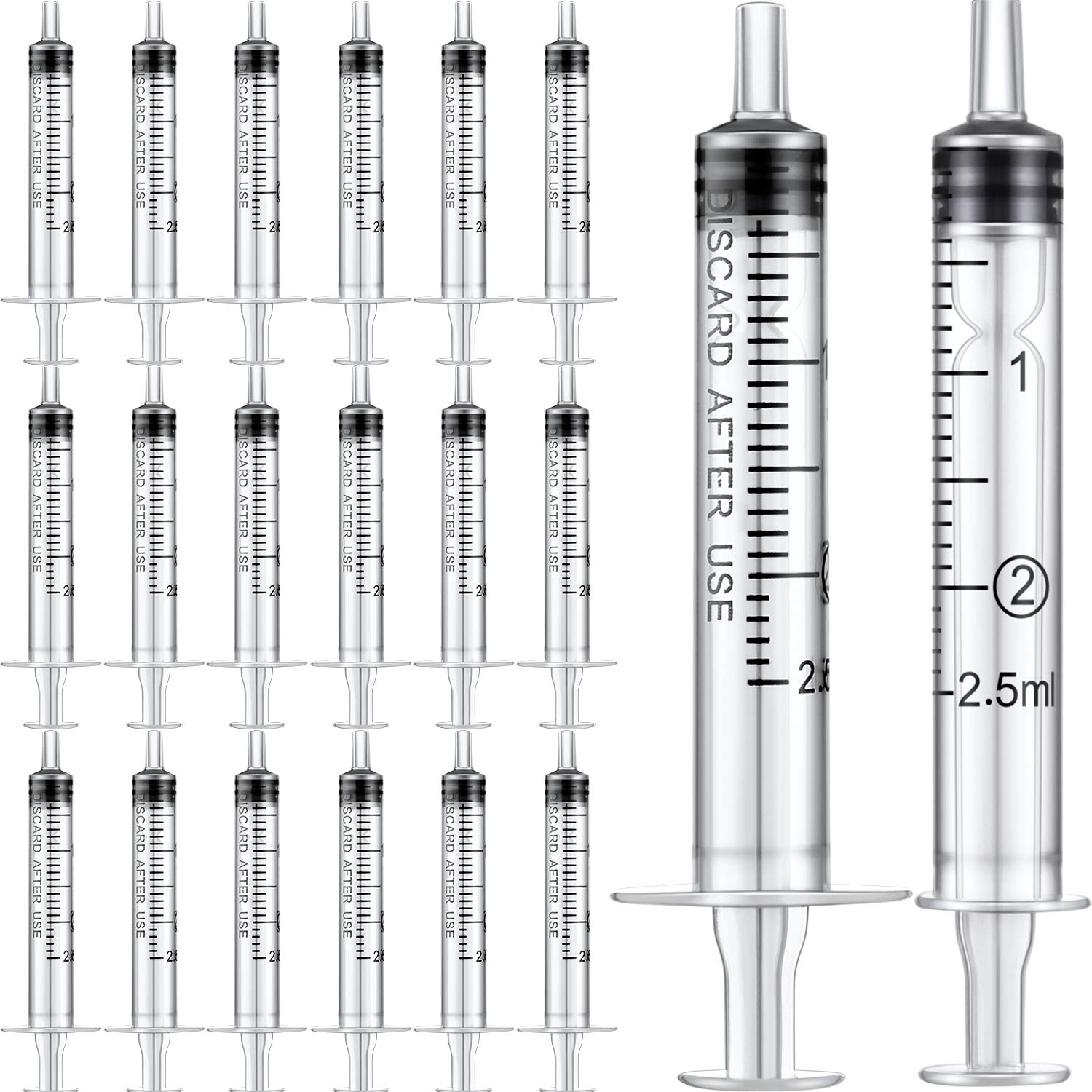 Buy now Frienda Large Plastic Syringe 4 Pack Measuring Syringe Tools Dispensing Multiple Uses(60 ml) 2.5 ml at indiglob india