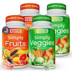 Simply Nature's Pledge Fruits & Vegetables Supplement, 360 Capsules, 4-Pack | Whole Food Superfoods, Fruits & Veggies, Energy, Immune & Digestive Support, Vegan, Gluten free, Soy Free, Third-Party Tested