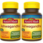 Nature Made Ashwagandha Capsules 125mg for Stress Support, 60 Capsules | Ashwagandha Supplements with Clinically Studied Sensoril Ashwagandha, Herbal Supplement for Men and Women, 60 Day Supply