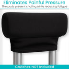 Vive Premium Crutch Pads & Hand Grips - Comfortable, Breathable