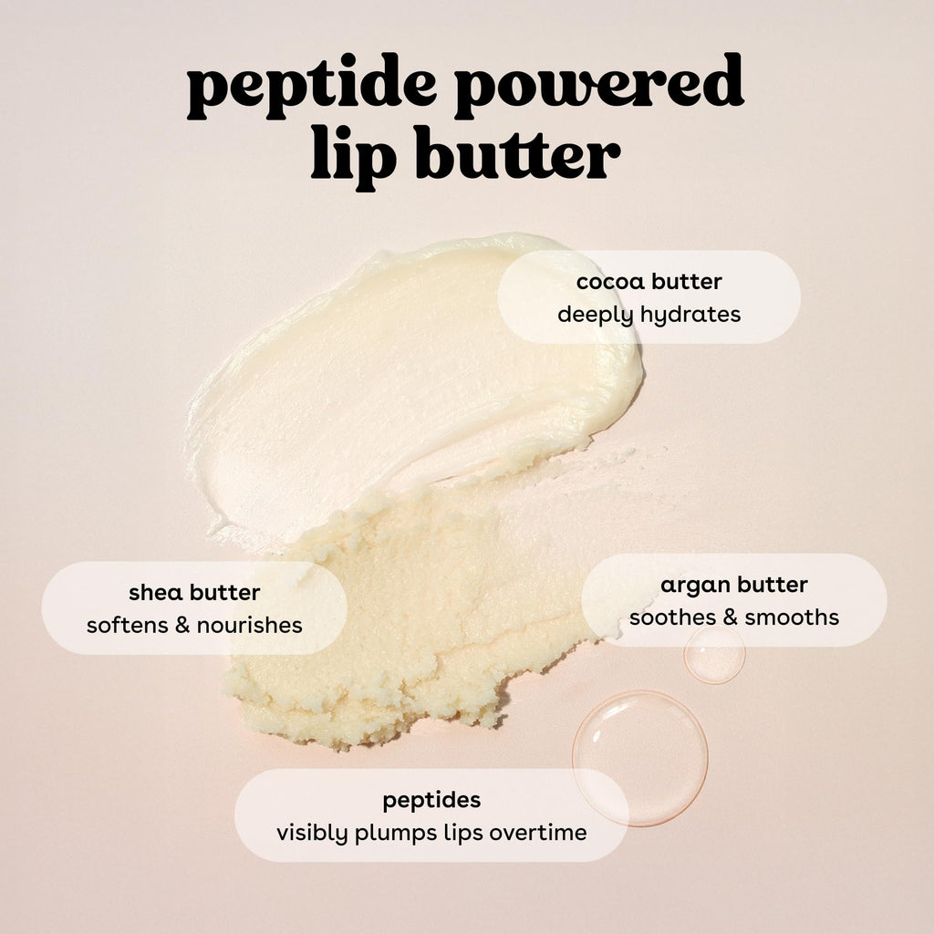 eos Vanilla Cashmere Lip Butter Plumping Peptides Smoothing Shea Butter 0.35 oz