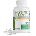 Bronson L-Lysine Defense Immune Support Complex, 1500 mg, 180 Capsules | Essential Amino Acid with Olive Leaf, Garlic, Vitamin C & Zinc, Vegetarian, Non-GMO, Gluten-Free & Soy-Free