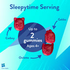 Lil Critters PJ Masks Power Heroes Kids Melatonin Gummy | 1mg | 60 Gummies | Drug-Free and No Sugar Added | For Ages 4+ | Berry Flavor | Gluten and Dairy-Free Children's Supplement