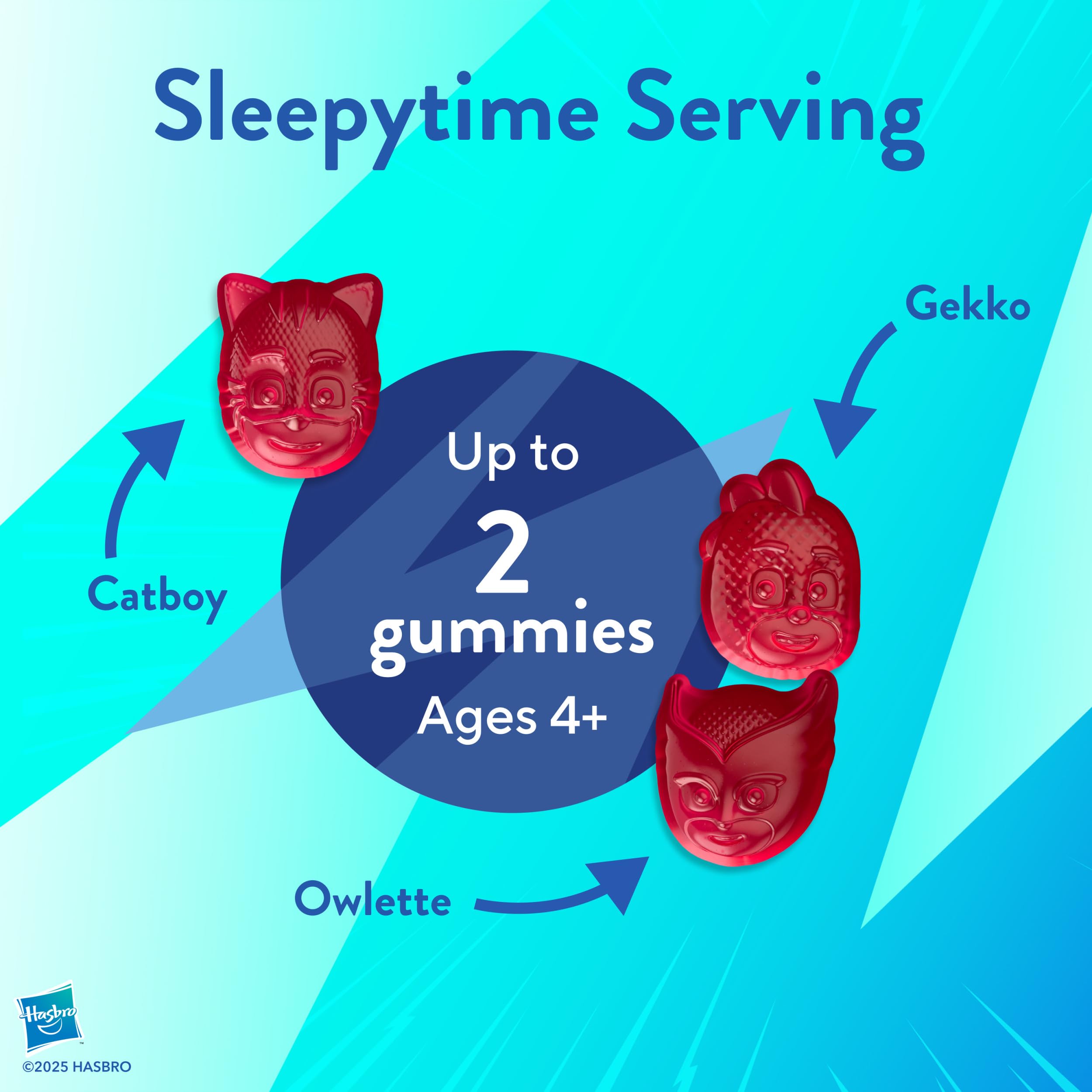 Lil Critters PJ Masks Power Heroes Kids Melatonin Gummy | 1mg | 60 Gummies | Drug-Free and No Sugar Added | For Ages 4+ | Berry Flavor | Gluten and Dairy-Free Children's Supplement
