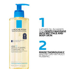 La Roche-Posay Lipikar AP+ Gentle Foaming Cleansing Oil, Gentle Oil Cleanser for Face and Body Formulated with Niacinamide, Long-Lasting 24-hour Hydration, Fragrance-Free & Soap Free