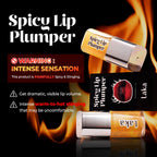 Laka Spicy Lip Plumper - Maximum Extra Strength (For Experienced Users) | Clear Glass-like High-Shine Lip Gloss | Lip Volumizer Serum, Non-Sticky | K-Beauty, 0.14oz