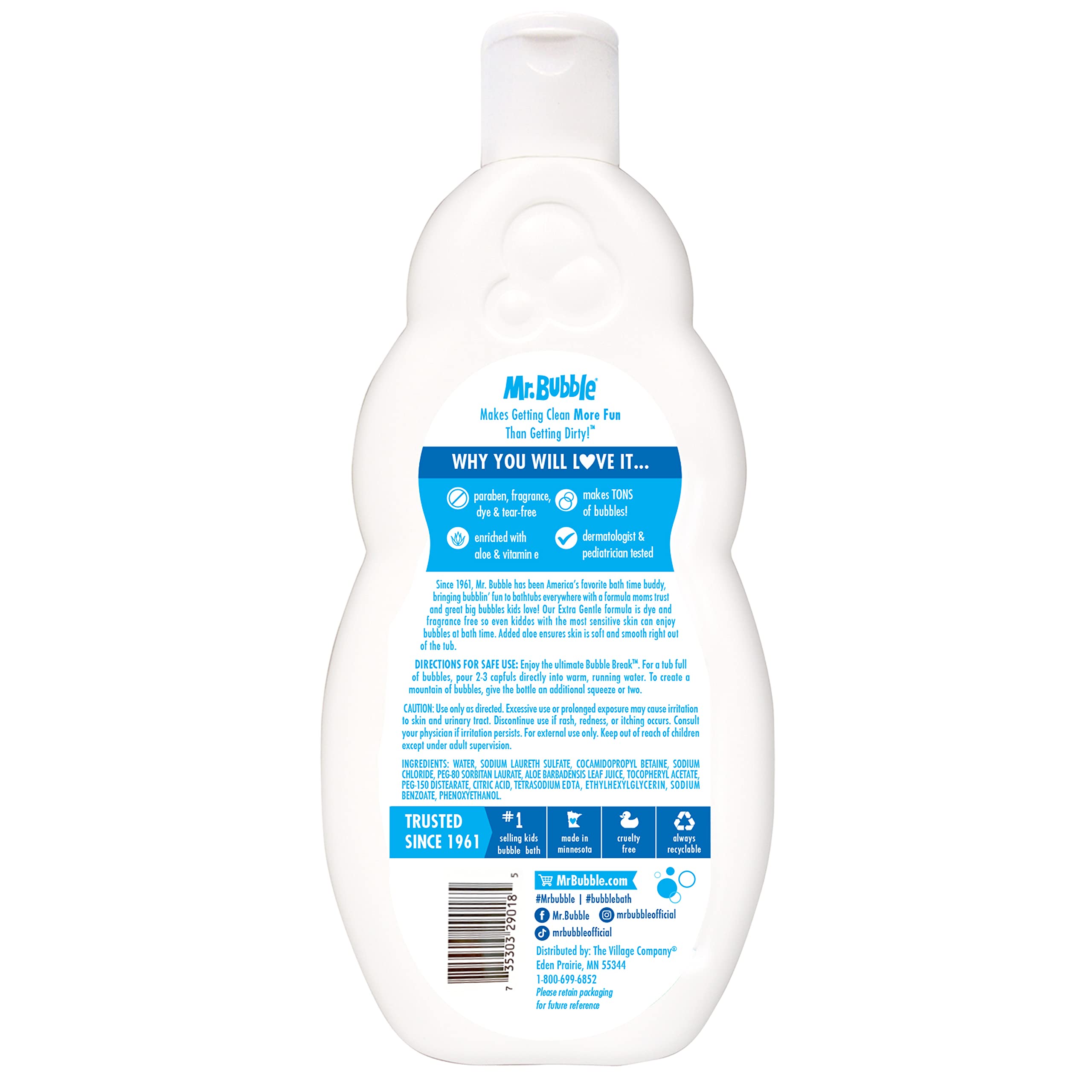 Buy now Mr. Bubble Extra Gentle Bubble Bath - Hypoallergenic, Tear Free Bubble Bath Solution Perfect for Sensitive Skin (Pack of 2 Bottles, 16 fl oz Each) at indiglob india