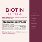 Nature's Bounty Biotin 10000mcg Supplement, 90 Rapid Release Softgels