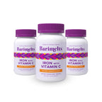 Barimelts Iron with Vitamin C, 180 Fast-Dissolving Tablets (2-Month Supply), Sugar-Free Bariatric Iron Supplement for Women, Natural Orange Flavor