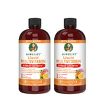 Liquid Multivitamin for Hair Growth | Biotin 10000mcg | Hair & Skin Support Supplement | Clinically Tested for Thicker Hair & Skin Elasticity | Suitable for Women & Men, Ages 18+ | 15.22 Fl Oz (2)