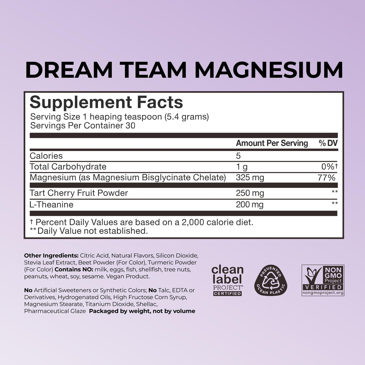 HUM Dream Team Magnesium Powder for Nighttime, Cherry Lemon, 30 Servings