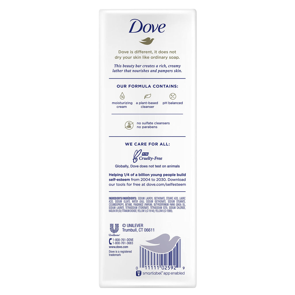Buy now Dove Beauty Bar Gentle Skin Cleanser Moisturizing For Gentle Soft Skin Care Shea Butter More Moisturizing Than Bar Soap 3.75 oz 14 Bars at indiglob india