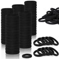 Hair Ties for Girls Elastic Hair Tie 200 PCS Black Soft for Medium Hair Hair Accessories for Women Perfect for Long Lasting Braids Ponytails and More Pain Free Hair Ponytail Holders Hair Elastic Band