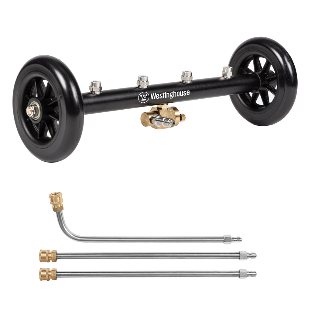 Westinghouse Universal 16" Pressure Washer Undercarriage Cleaner and Water Broom Attachment - 4400 PSI, 1/4" Connector - for Gas and Electric Pressure Washers