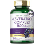 Carlyle Resveratrol Complex - 180 Capsules | Trans Resveratrol Supplement with Grape Seed Extract - Non GMO, Gluten Free