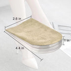 AccEncyc Adjustable Heel Lift Inserts 2 Pack Soft Silicone Height Increase Insoles Heel Lifts for Shoes 1/4" to 1" - 4 Layers