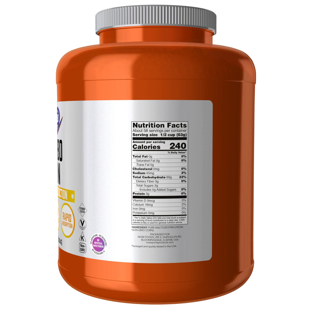 Buy now NOW Foods Sports Nutrition, Carbo Gain Powder (Maltodextrin), Rapid Absorption, Energy Production, 8-Pound at indiglob india
