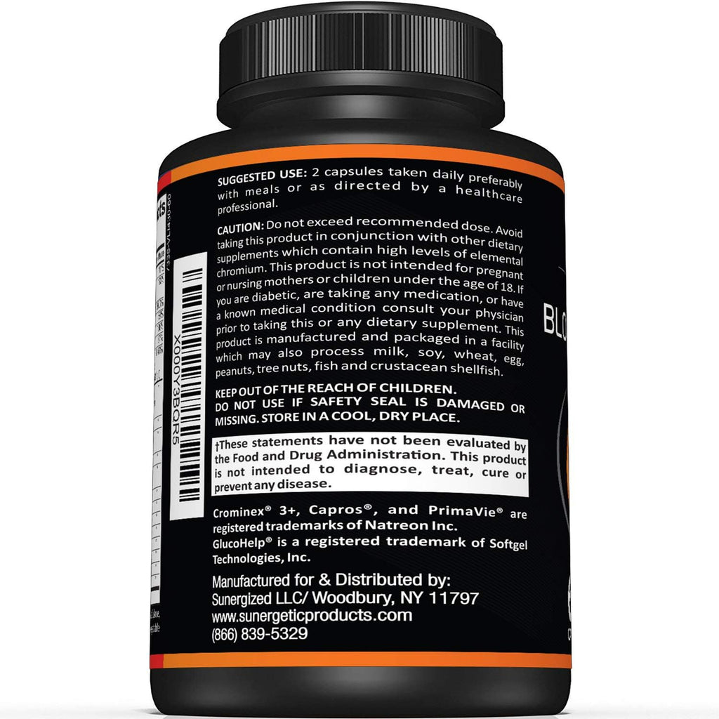 Premium Blood Sugar Support Supplement–Supports Healthy Blood Sugar Levels Already Within Normal Range – Includes Bitter Melon Extract, Vanadium, Chromium, Cinnamon, & Alpha Lipoic Acid-60 Capsules