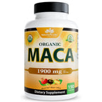 NaturaLife Labs Organic Maca Root – Black, Red & Yellow – 1900 mg per Serving – 150 Capsules – Gelatinized Peruvian Maca – Non-GMO, Gluten-Free, Vegan (2 Pack)