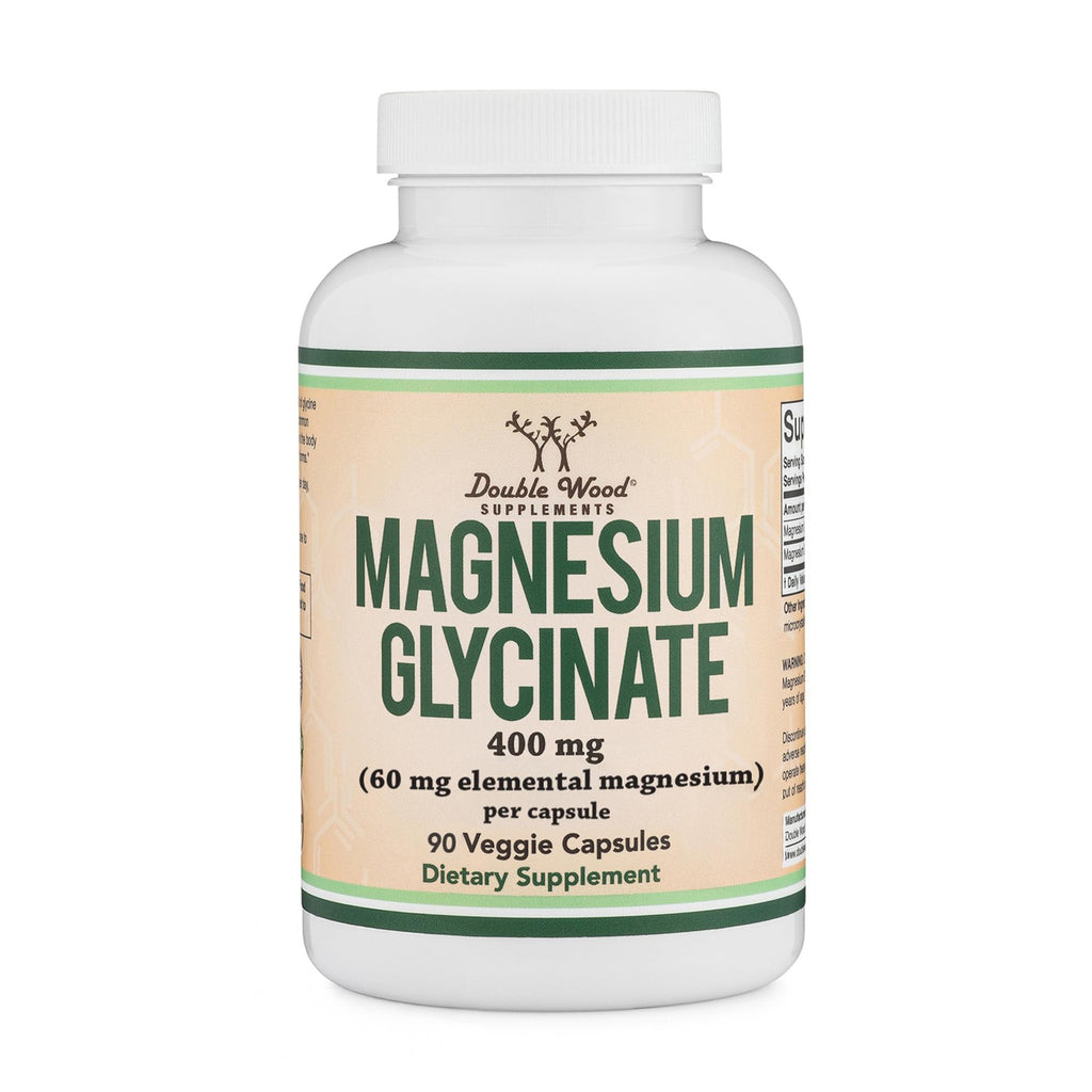 Magnesium Glycinate 400mg for Relaxation, Recovery + Mood, 90 Capsules | Highly Bioavailable Bisglycinate, Magnesium Supplement with 60mg Elemental Magnesium, Gentle on Stomach, Third-Party Tested
