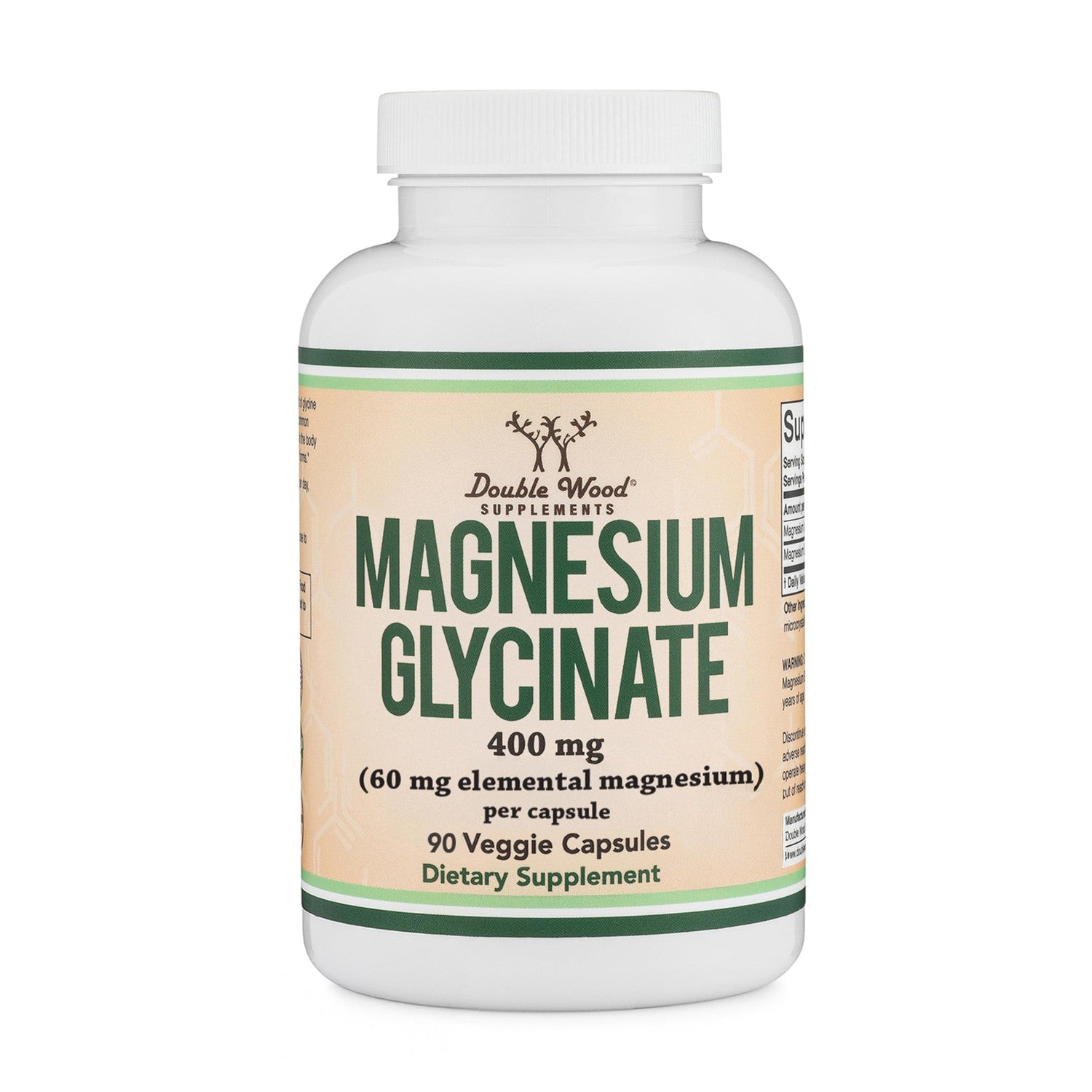 Magnesium Glycinate 400mg for Relaxation, Recovery + Mood, 90 Capsules | Highly Bioavailable Bisglycinate, Magnesium Supplement with 60mg Elemental Magnesium, Gentle on Stomach, Third-Party Tested