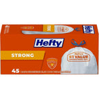 Buy now Hefty Strong Tall Kitchen Trash Bags, Unscented, 13 Gallon, 45 Count 45 Count (Pack of 1) at indiglob india