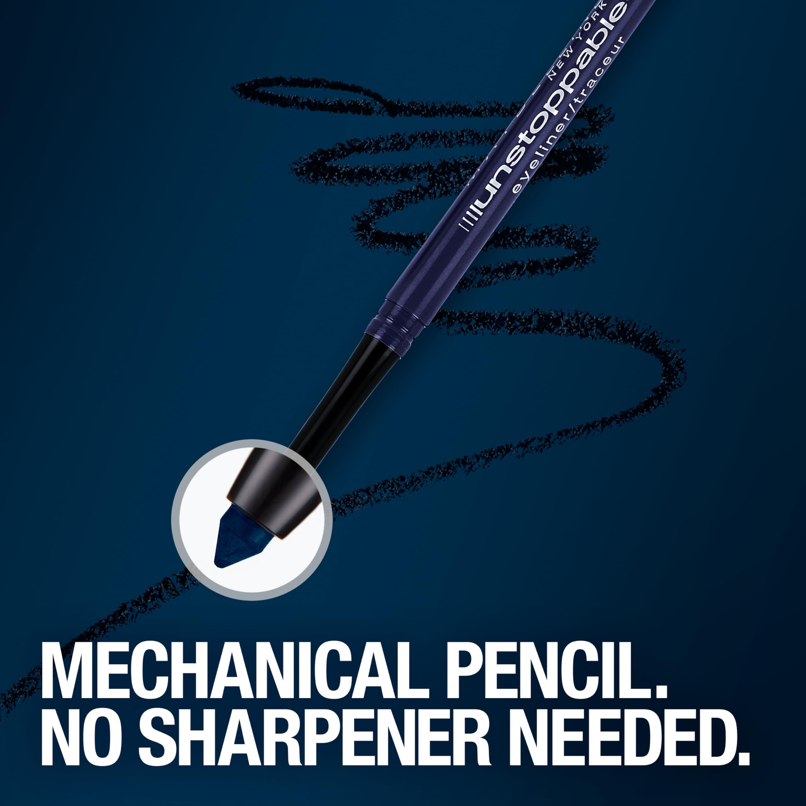 Buy now Maybelline Unstoppable Waterproof Mechanical Brown Eyeliner Pencil, Easy to Apply, Smooth Glide, Up to 24 Hour Wear, Espresso, Pack of 2 at indiglob india