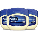 Vaseline Original Petroleum Healing Jelly for Dry Cracked Skin 13oz 3ct | Moisturizing skin protectant for minor cuts, burns and eczema; fragrance-free, hypoallergenic and dermatologist recommended