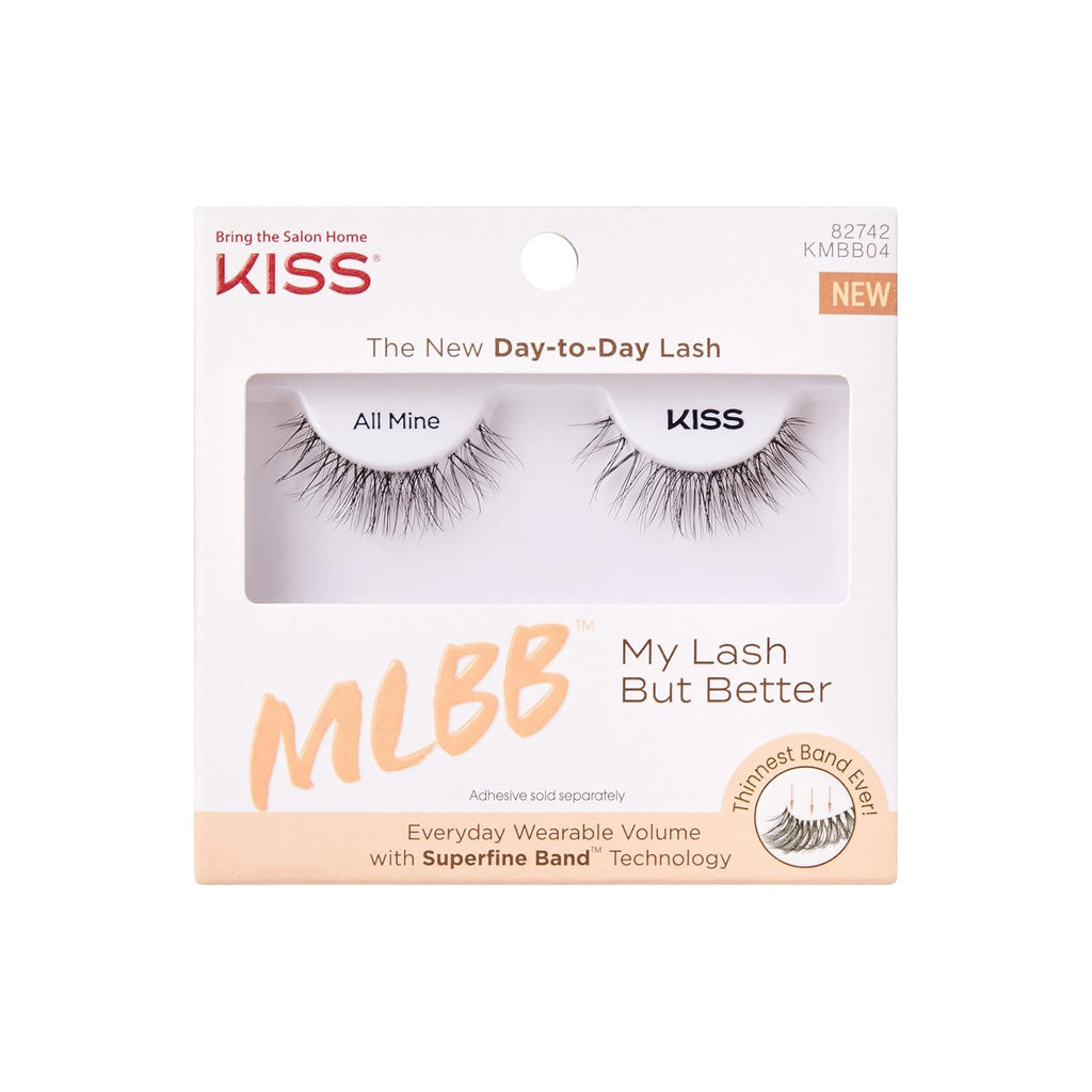 Buy now KISS My Lash But Better, False Eyelashes, 'All Mine', 10mm, Includes 1 Pair Of Lash, Easy to Apply, Reusable Lash Clusters Default at indiglob india