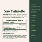 Nature's Bounty Saw Palmetto 450 mg, 100 Capsules