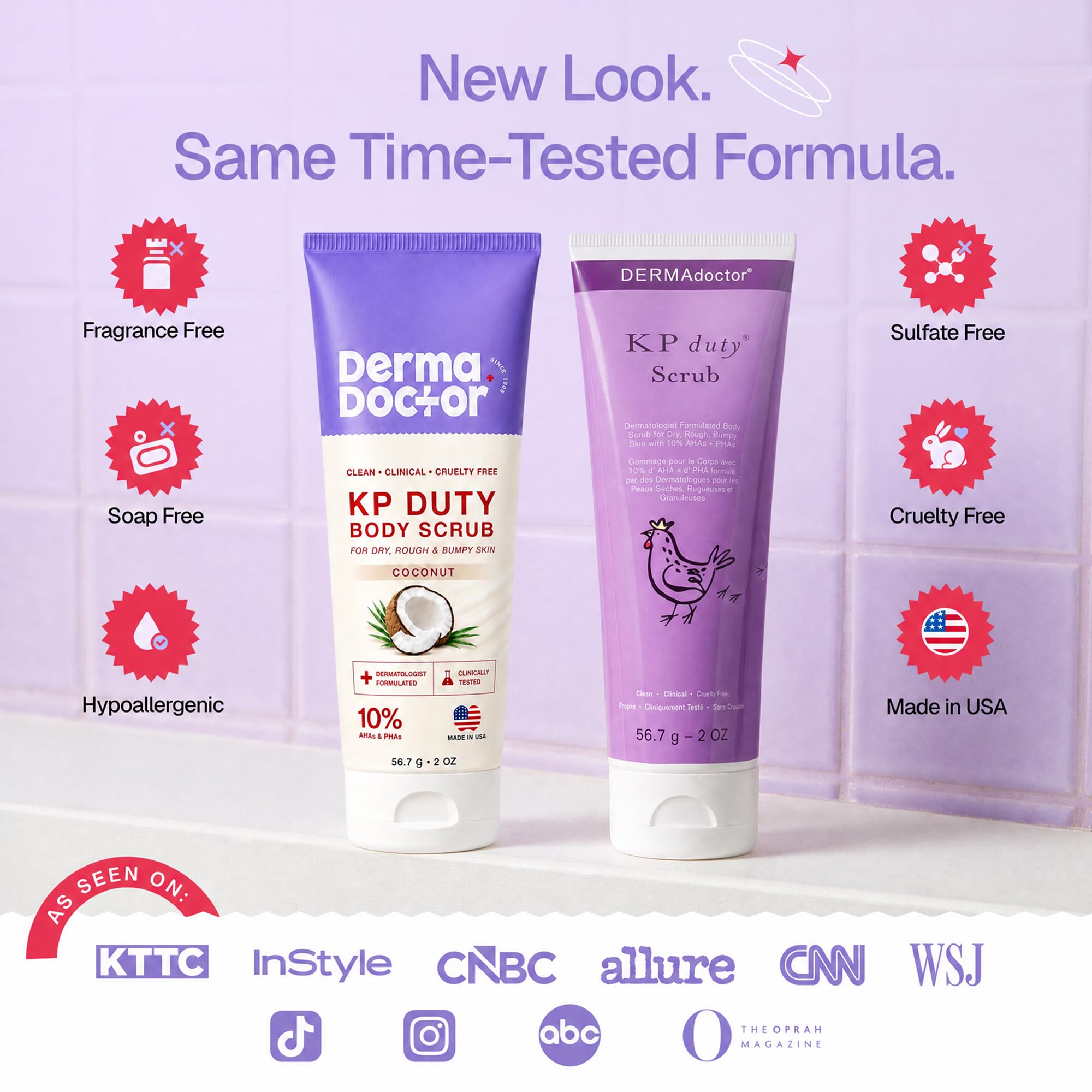 DERMAdoctor KP Bump Eraser Body Scrub, 10% AHAs + PHAs, Rough & Bumpy Skin
