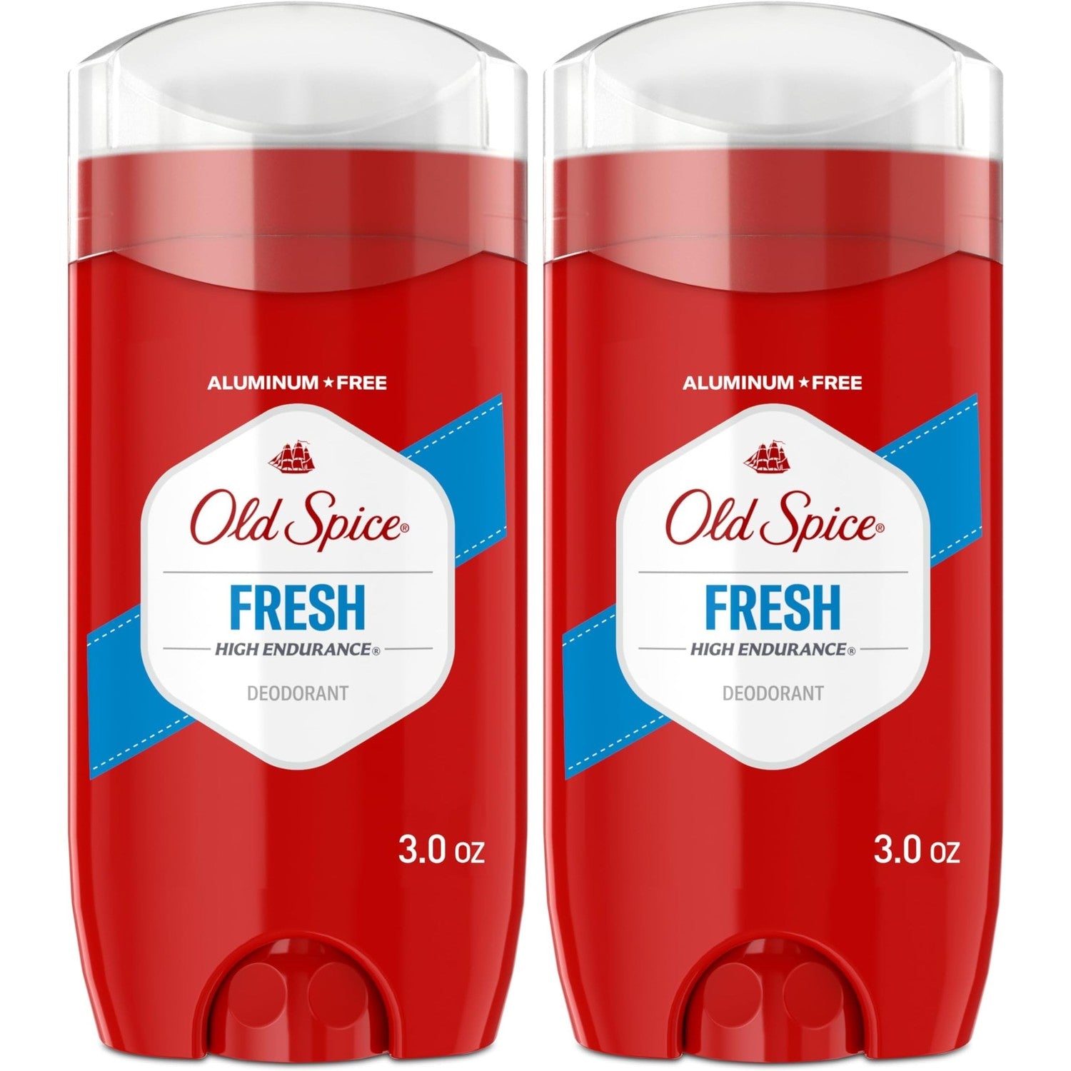 Old Spice Aluminum Free Deodorant for Men, High Endurance, 24/7 Lasting Freshness & Long Lasting Scent, 24/7 Advanced Sweat & Odor Protection, Fresh Scent, 3.0 oz (Pack of 2)